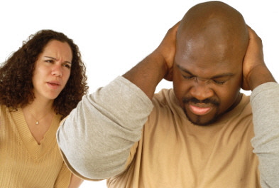 Couple arguing