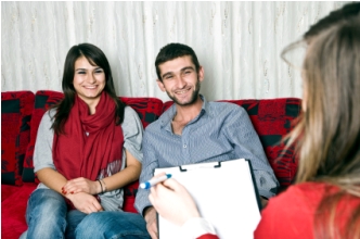 Couple in marriage counseling