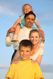 Family with kids